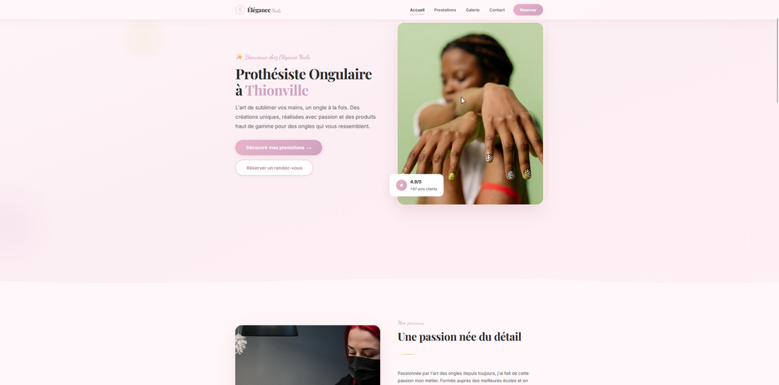 Prothésiste Ongulaire - Accueil